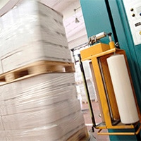Stretch film is a highly stretchable film that is wrapped around bulk items
