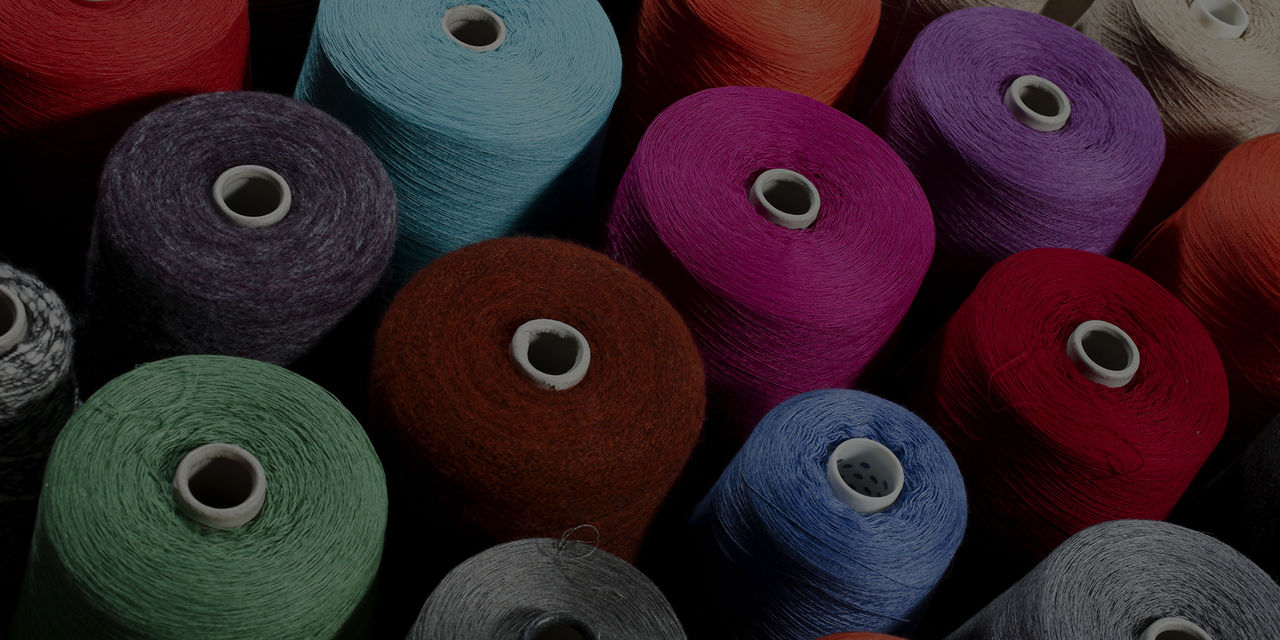 Colorful spools of thread